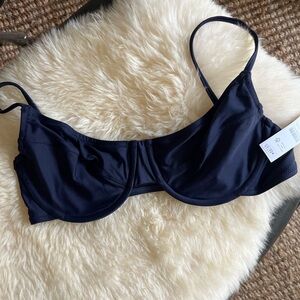 BNWT J Crew underwire navy bikini top